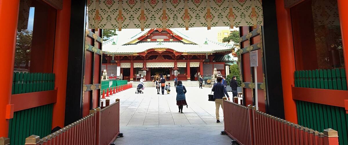 Located in a heavy technology district, this shrine is said to be the place where all of the tech guys go to ask for good luck with their projects and endeavors. It’s also really beautiful and has a resident small pony. #red #japan #shrine #architecture #ontheroad