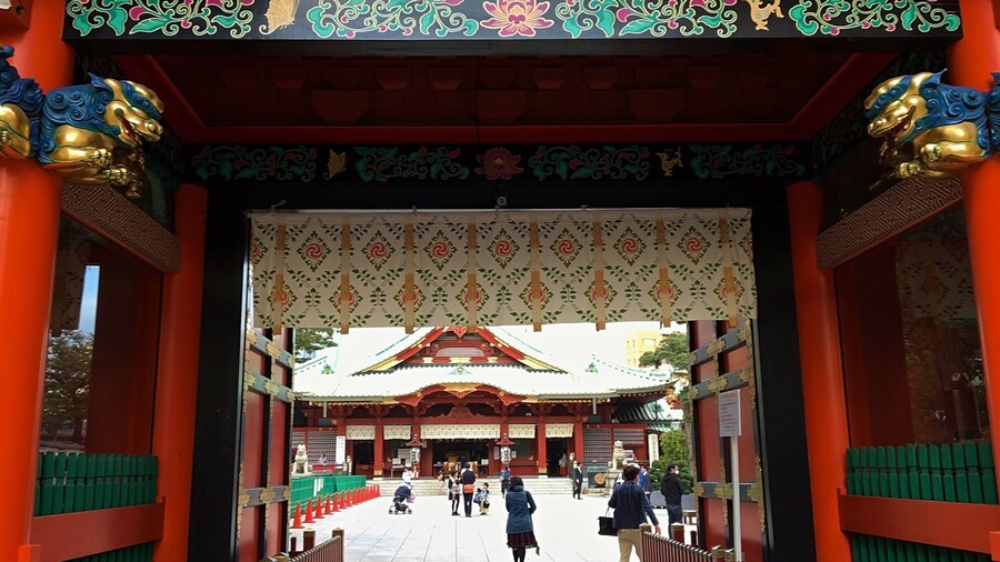 Located in a heavy technology district, this shrine is said to be the place where all of the tech guys go to ask for good luck with their projects and endeavors. It’s also really beautiful and has a resident small pony. #red #japan #shrine #architecture #ontheroad
