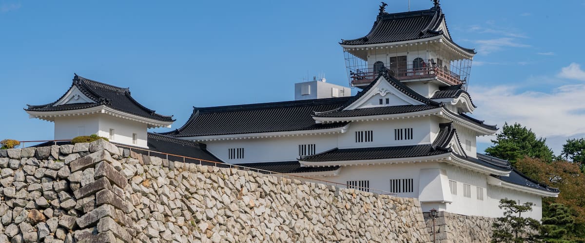 Toyama Castle featuring heritage architecture