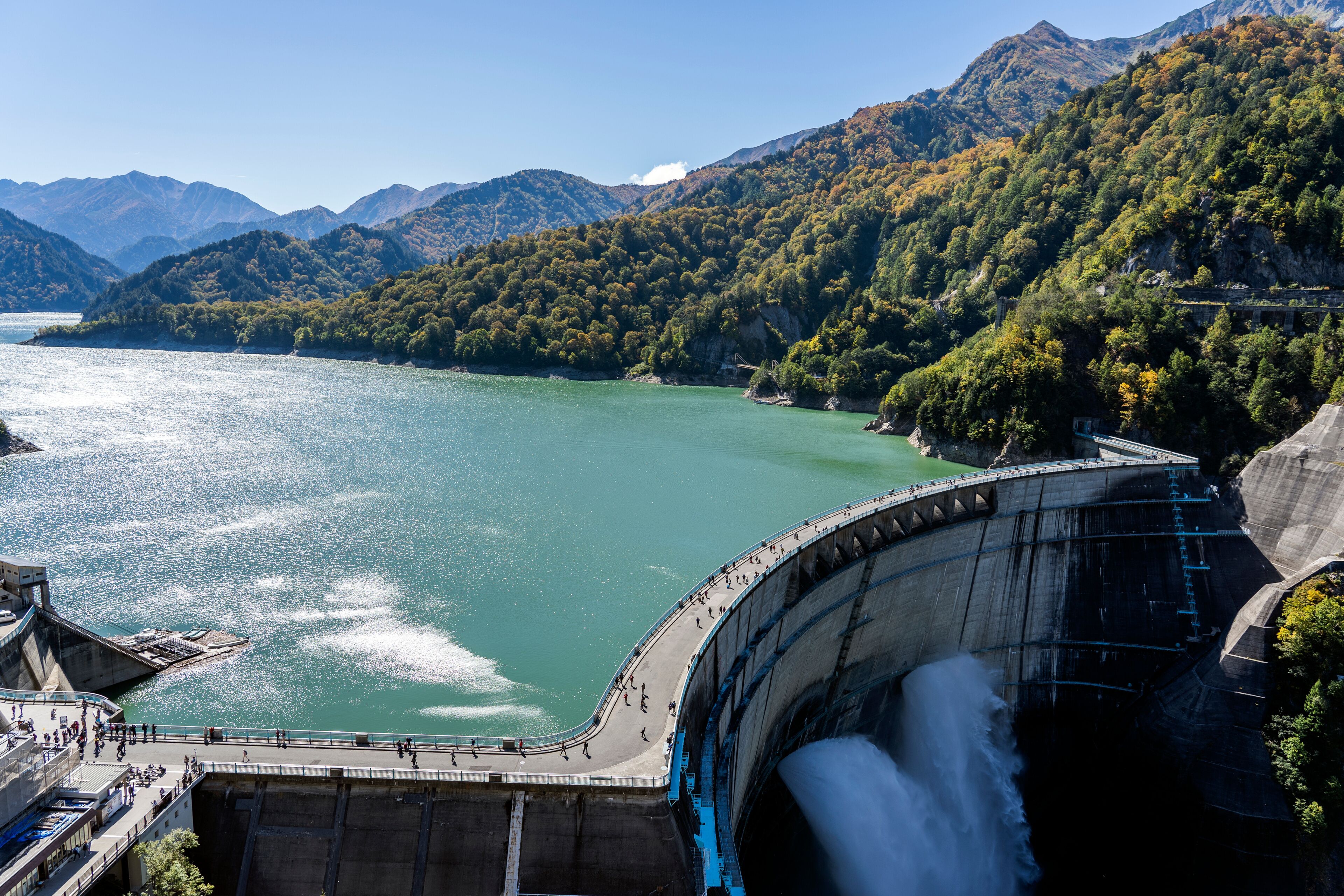 Kurobe Lake and River Dam