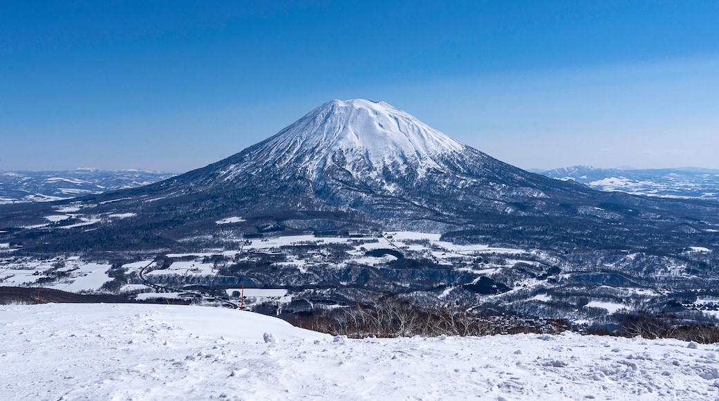 Winter Yotei Niseko Snow Mountain with clear sky
