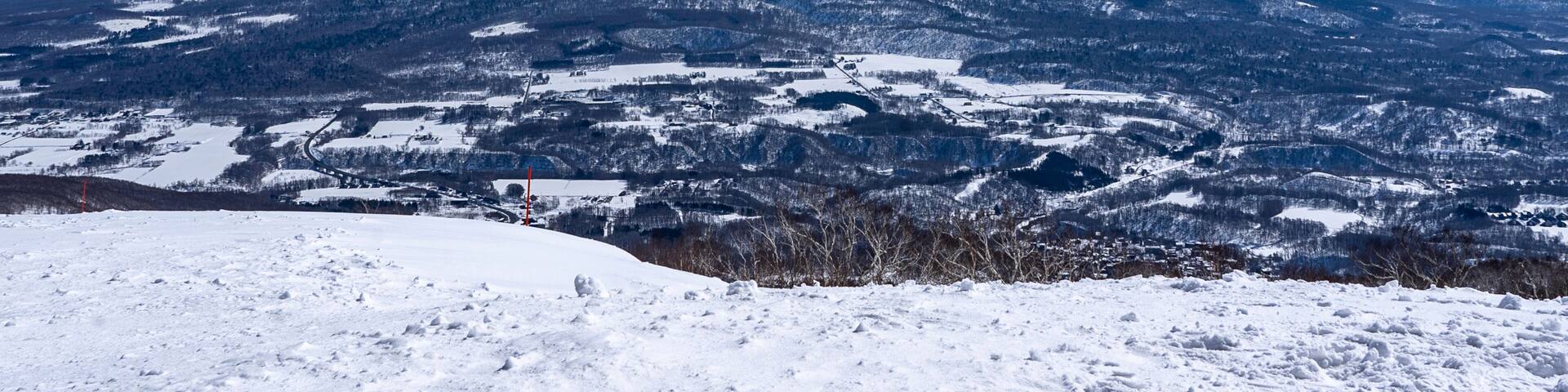Winter Yotei Niseko Snow Mountain with clear sky
