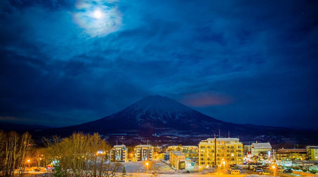 Mt Yotei and Niseko Village in Hokkaido, Japan, winter 2017
