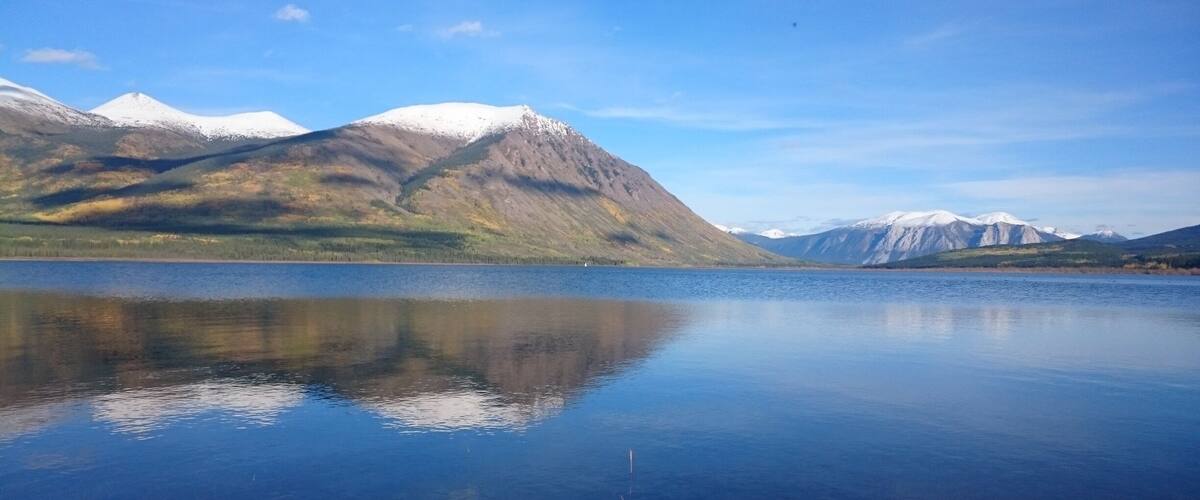 Beautiful lake in Carcross!