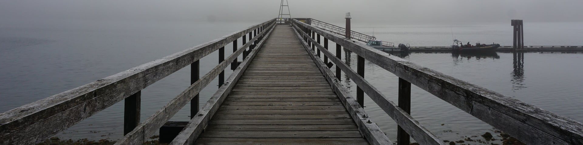 Pier in Maquinna Marine Provincial Park, British Columbia, Canada.