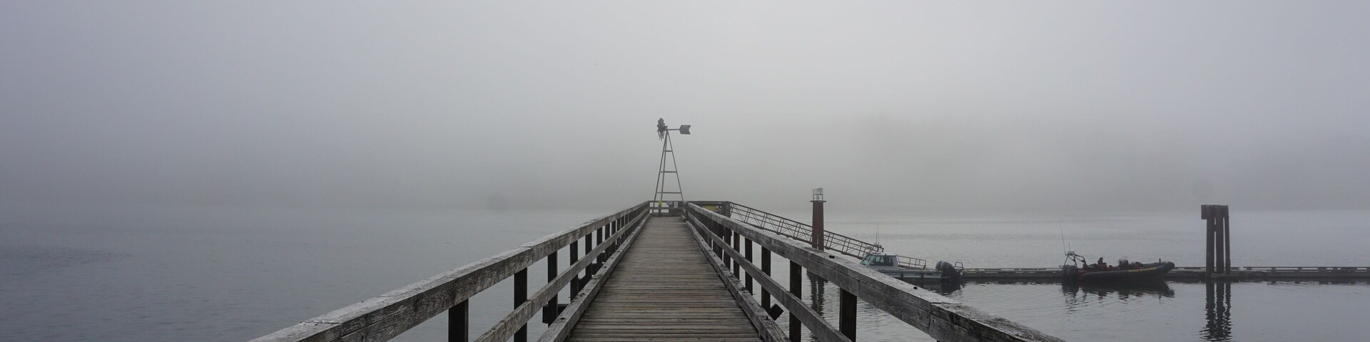 Pier in Maquinna Marine Provincial Park, British Columbia, Canada.