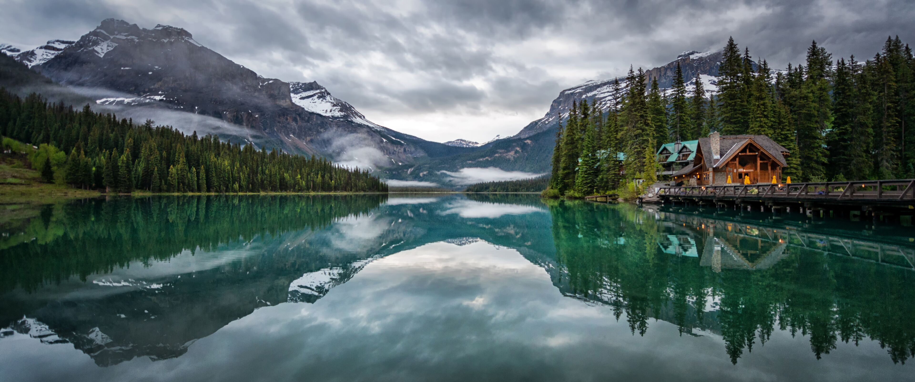 Emerald lake lodge hotel Yoho national park British Columbia Canada 
