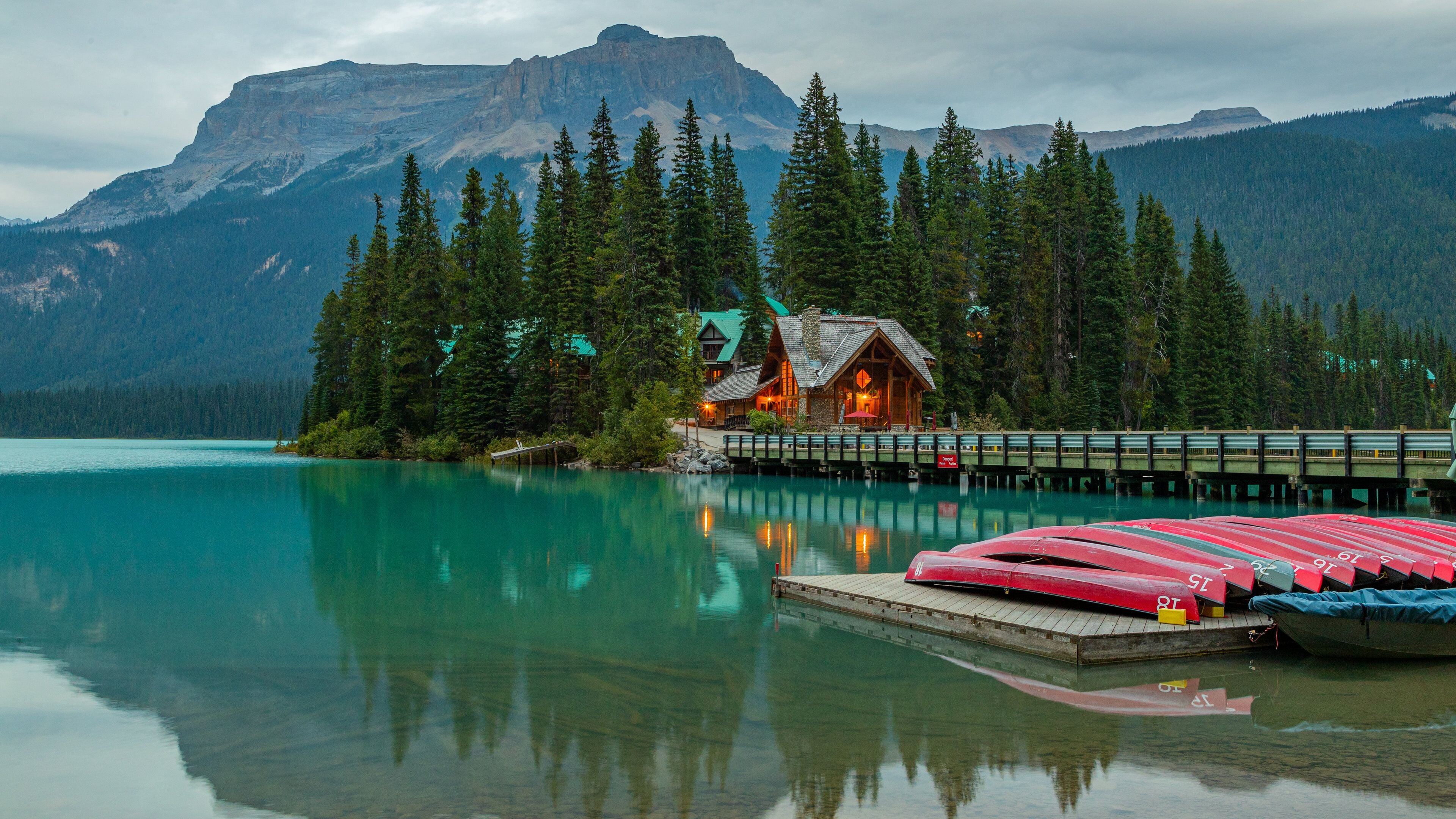 Emerald Lake featuring a lake or waterhole