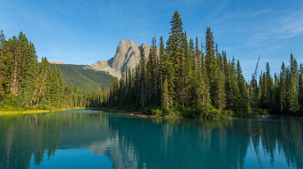 Emerald Lake which includes a lake or waterhole