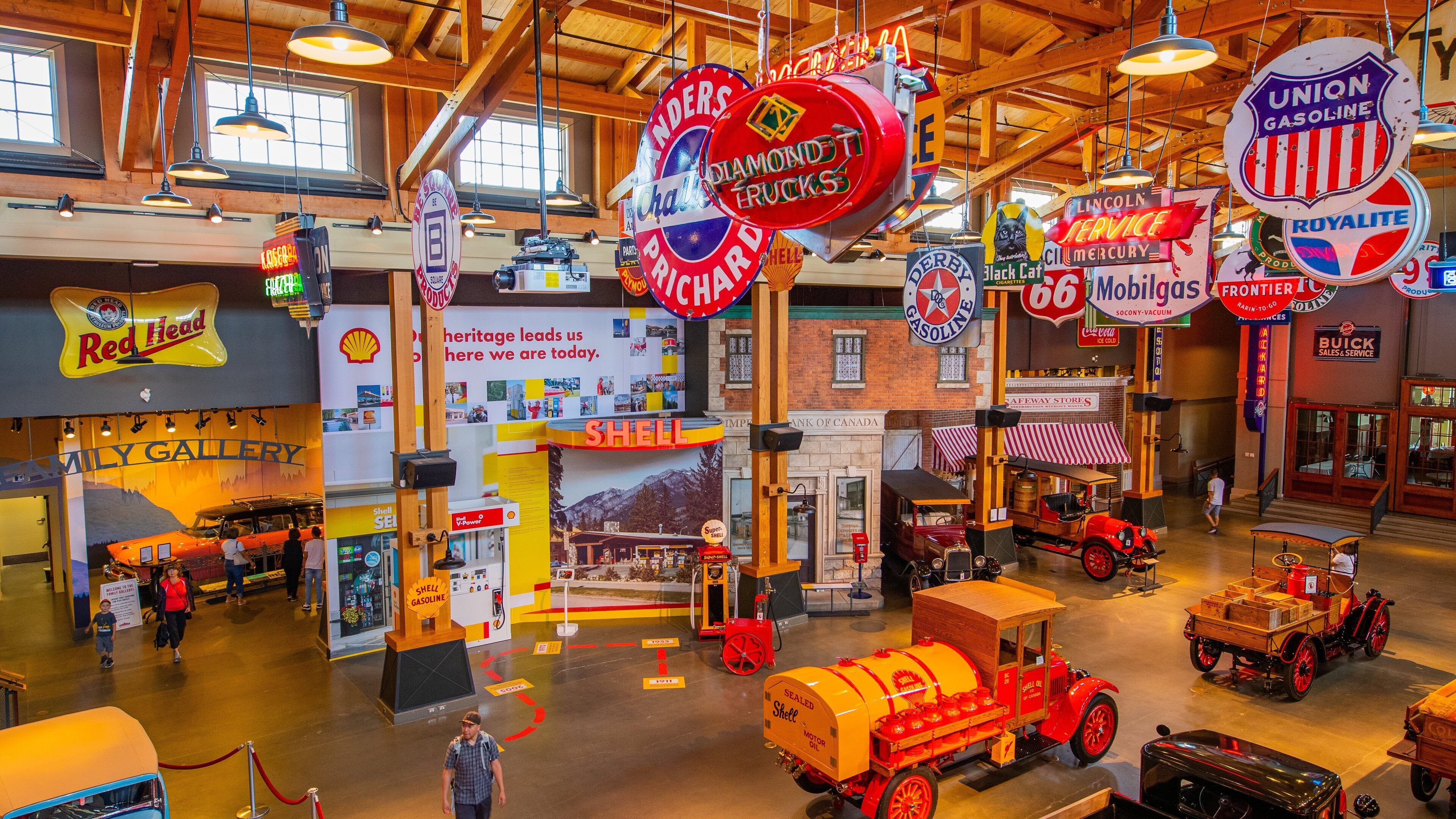 Gasoline Alley Museum featuring heritage elements and interior views