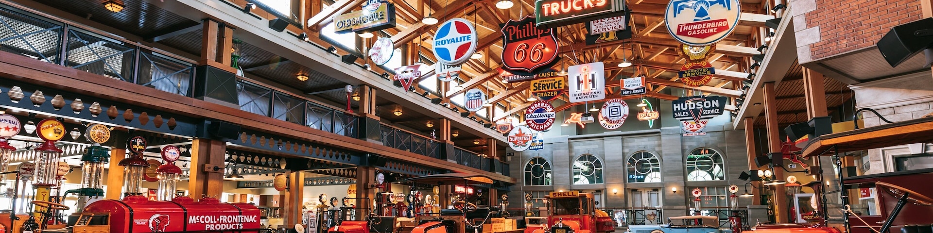 Gasoline Alley Museum showing interior views