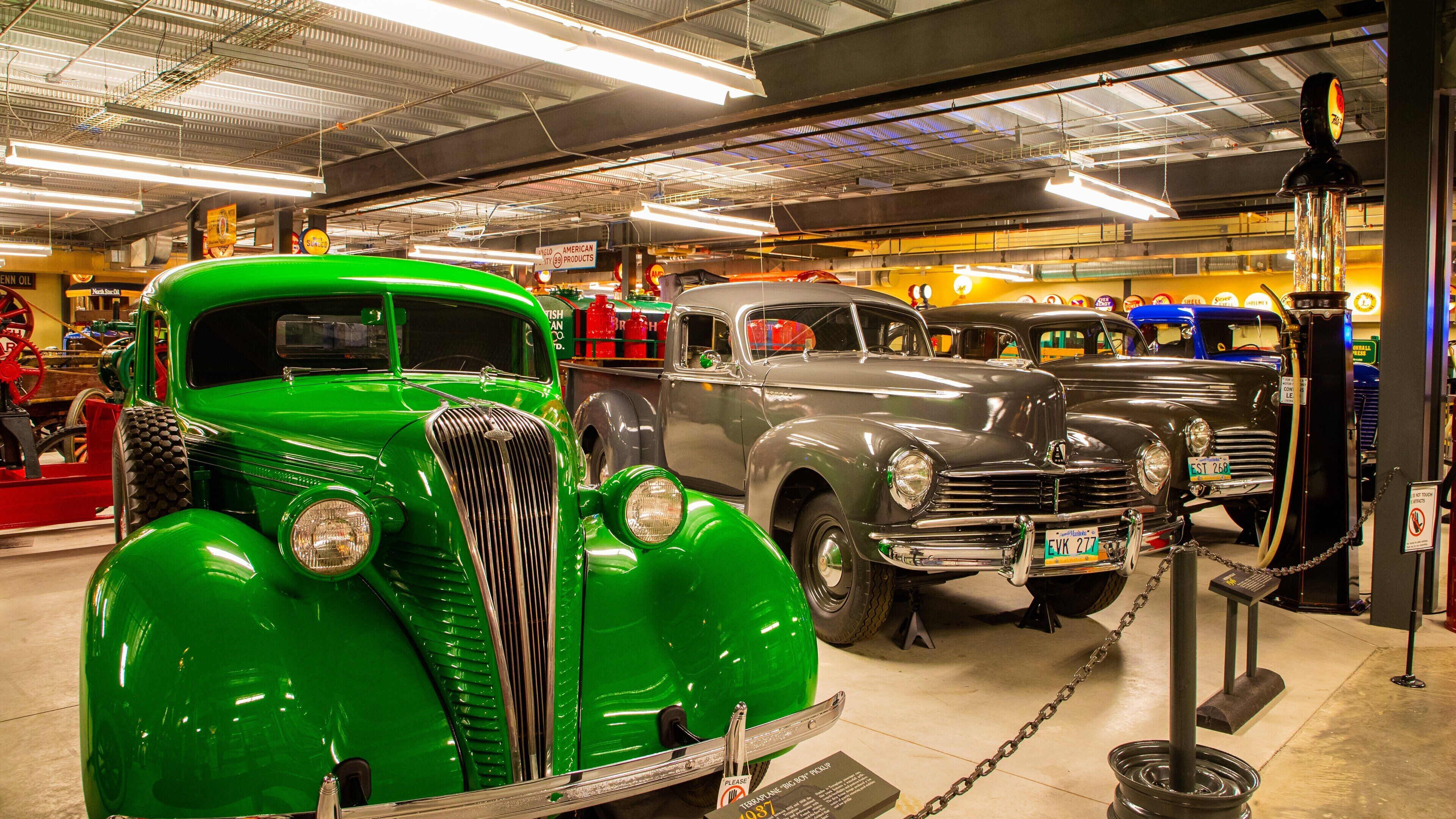 Gasoline Alley Museum showing heritage elements