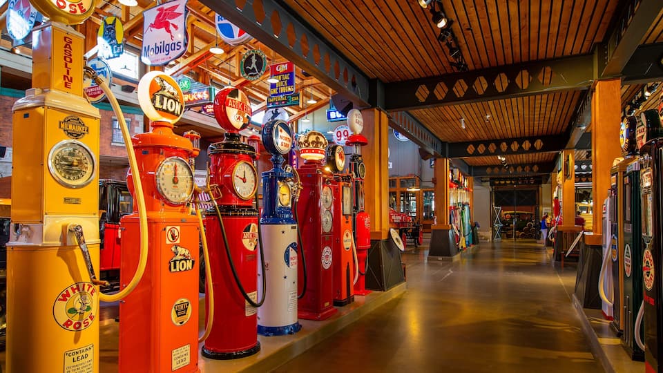 Gasoline Alley Museum showing heritage elements and interior views