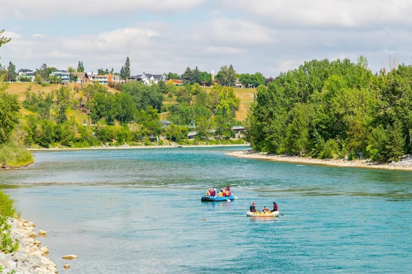 Bow River which includes boating and a river or creek