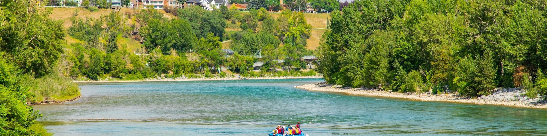 Bow River which includes boating and a river or creek