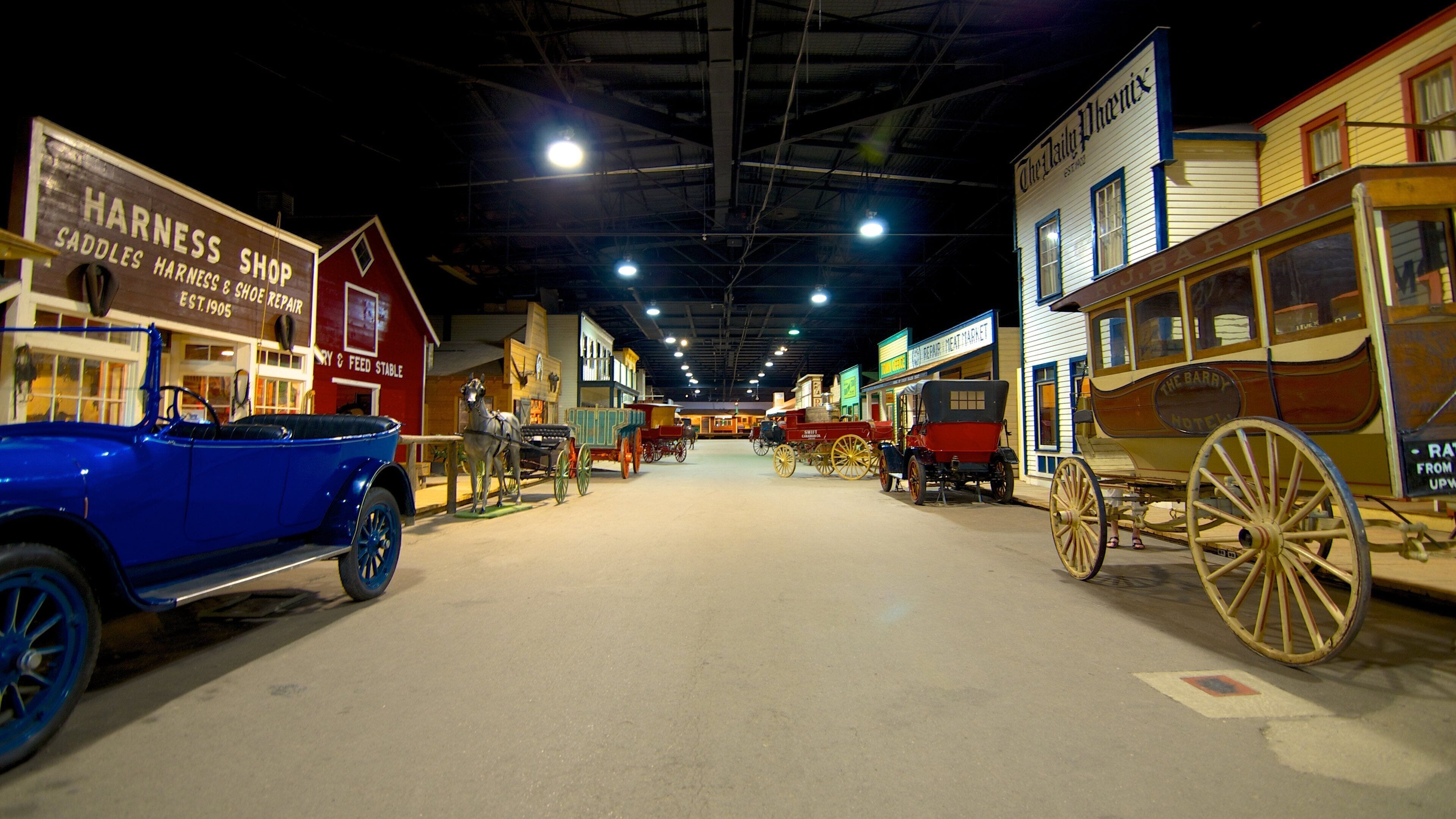 Saskatoon Western Development Museum featuring signage and interior views
