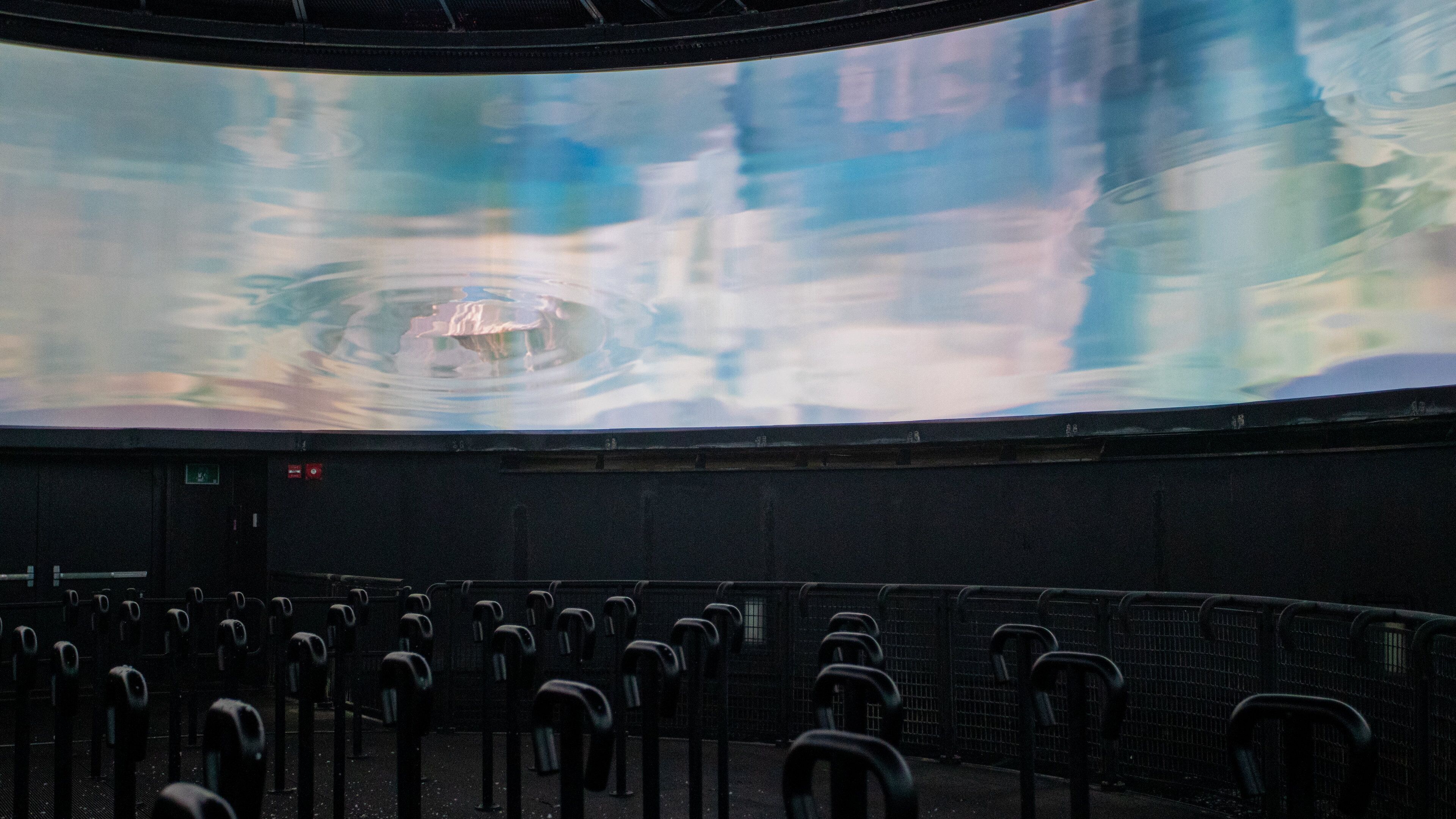 Niagara\'s Fury featuring theater scenes and interior views