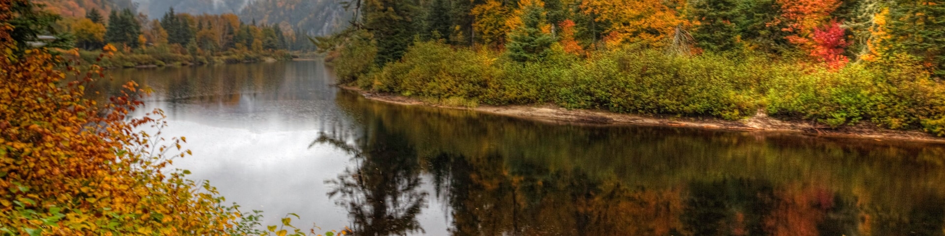 Colors of fall at Agawa Canyon, Canada