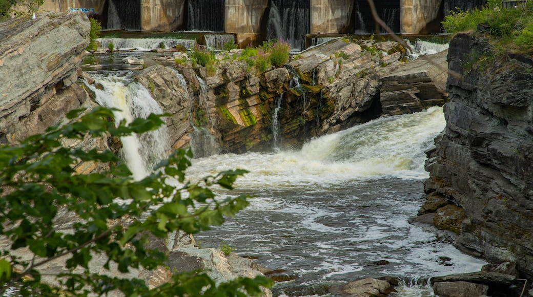 Hog\'s Back Falls featuring a river or creek and rapids
