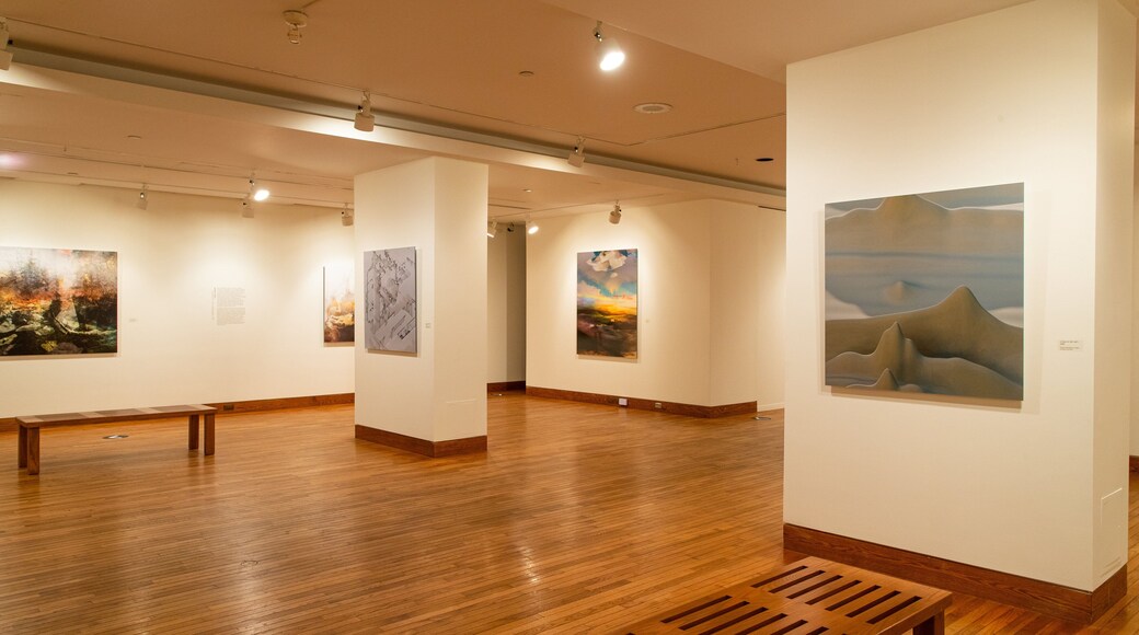 Sherbrooke Museum of Fine Arts featuring interior views and art