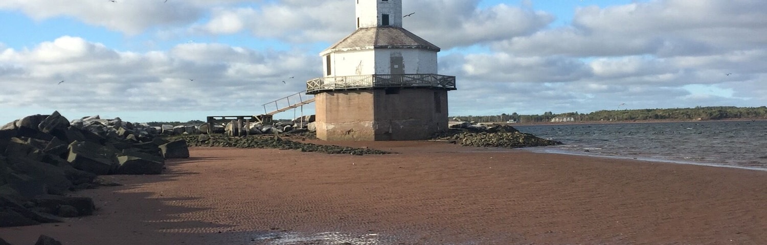 Wonderful Oceanside beach walk #lighthouse #ocean #canada