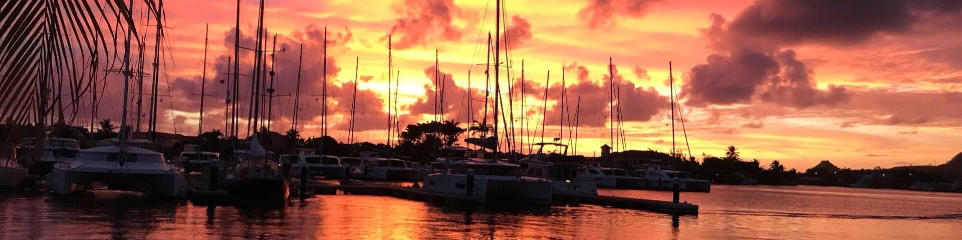 Just one of these beautiful evenings Saint Lucia.