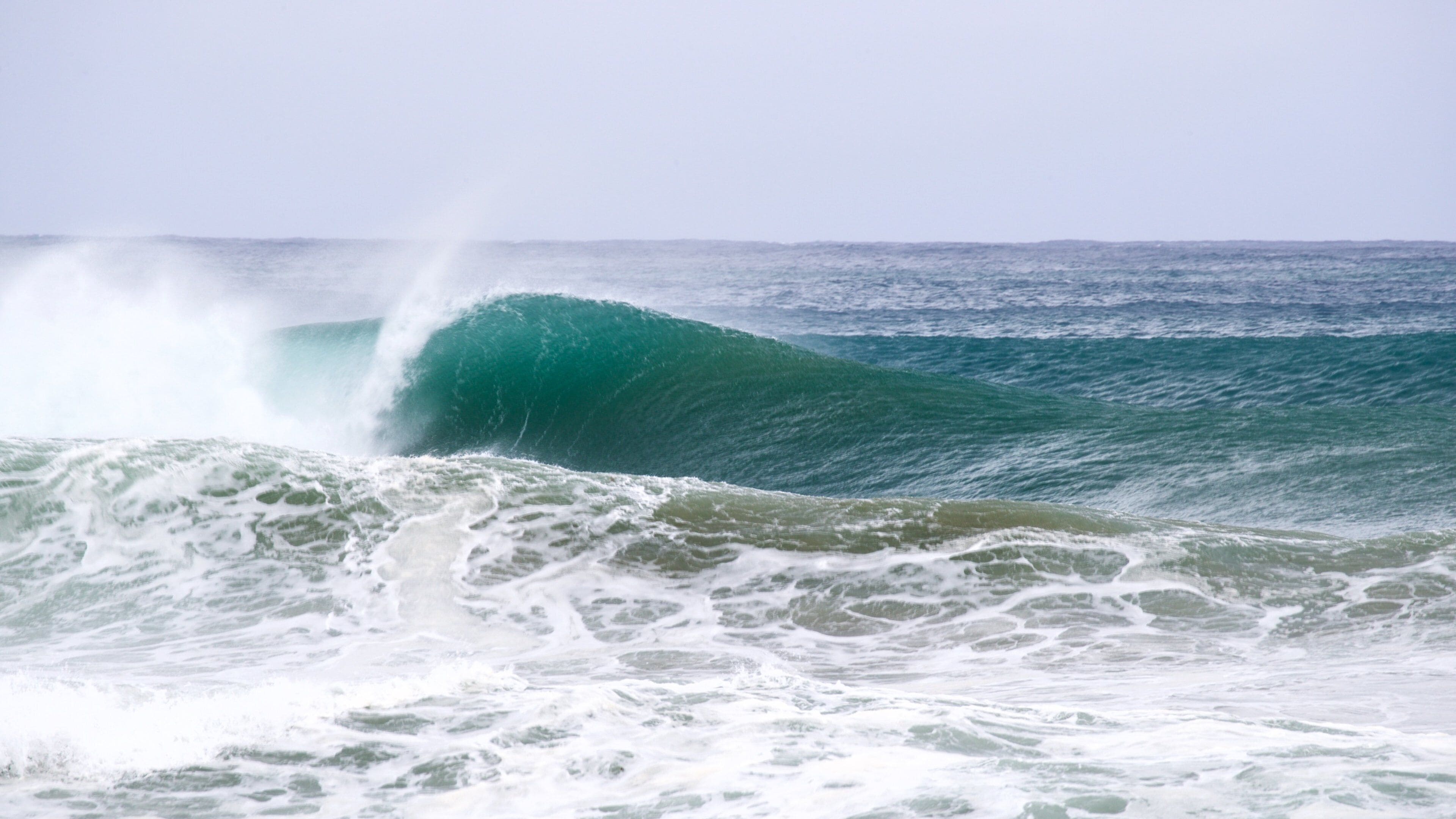 Sandy Beach showing general coastal views and waves