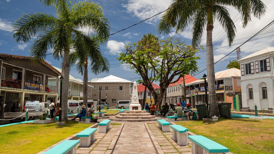 Memorial Square which includes heritage elements