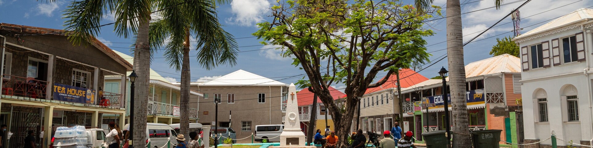 Memorial Square which includes heritage elements