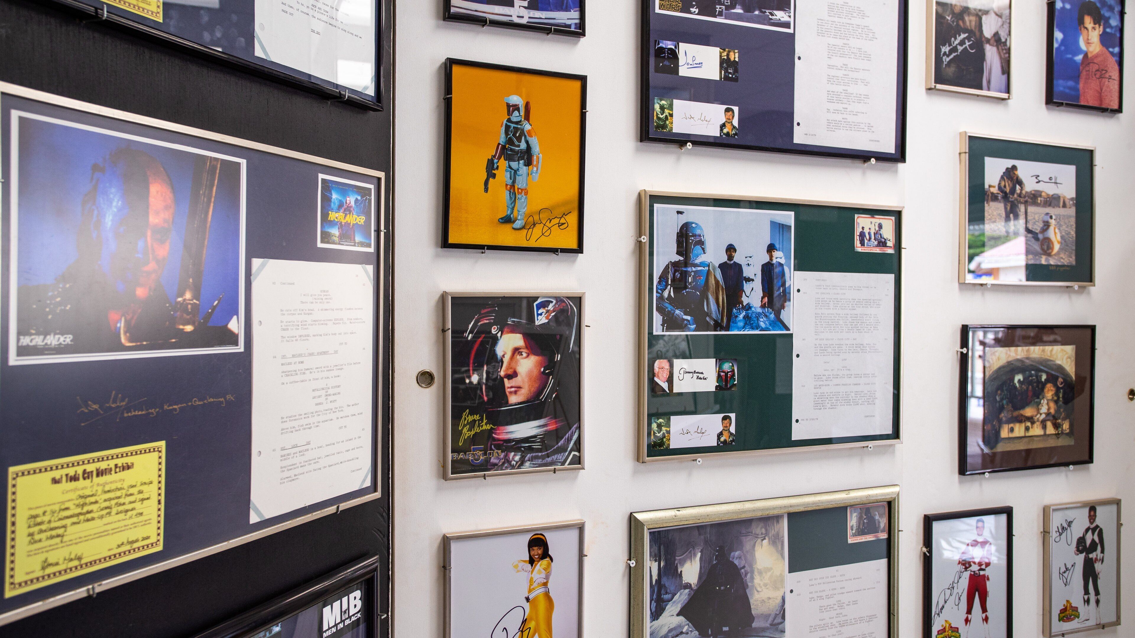 Yoda Guy Movie Exhibit featuring signage