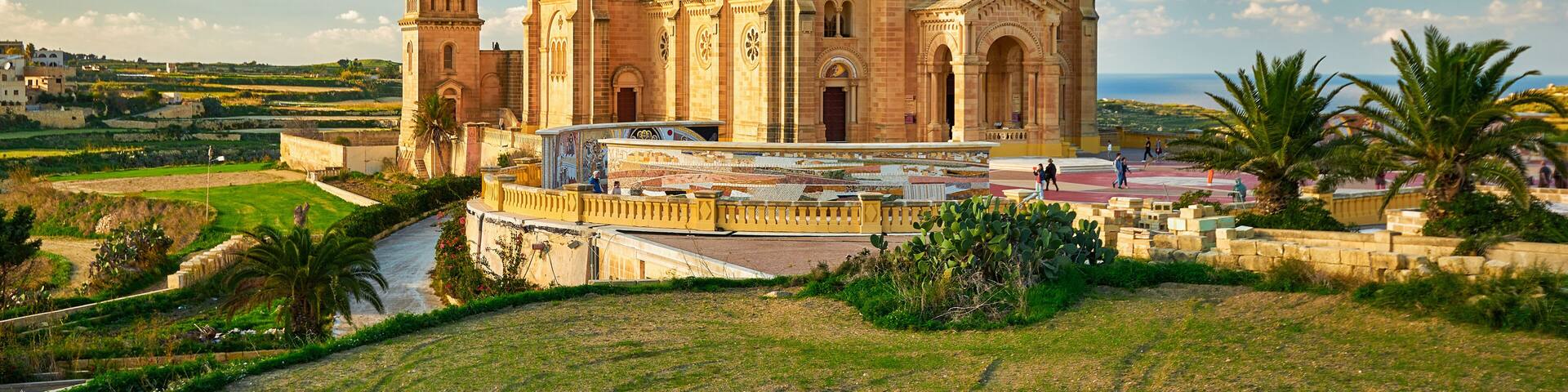 The Basilica of the National Shrine of the Blessed Virgin of Ta' Pinu at Gozo, Malta