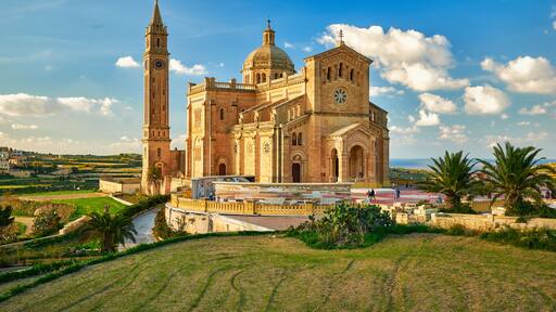 The Basilica of the National Shrine of the Blessed Virgin of Ta' Pinu at Gozo, Malta