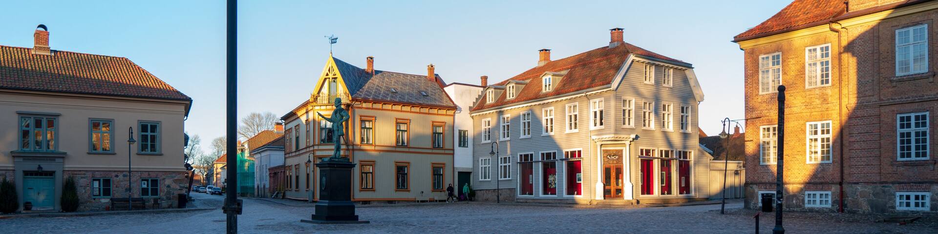 Gamle Fredrikstad marked square, Stare miasto, old city, gamlebyen , Kongsten fort Norge Norway Norwegia