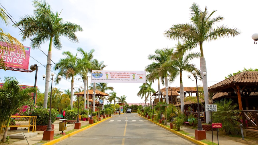 Managua mettant en vedette scĂšnes de rue et une petite ville ou un village