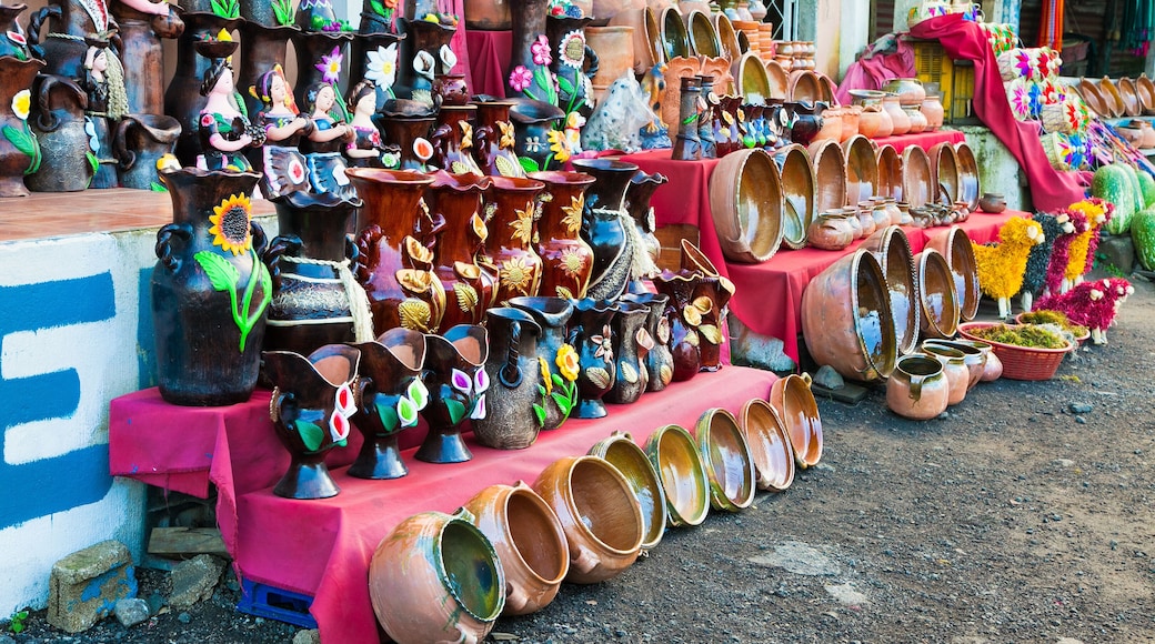 Traditional vase and jar at market in Antigua, Guatemala.