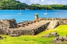 UNESCO World Heritage Site Fort San Jeronimo located in Portobelo, Panama.
