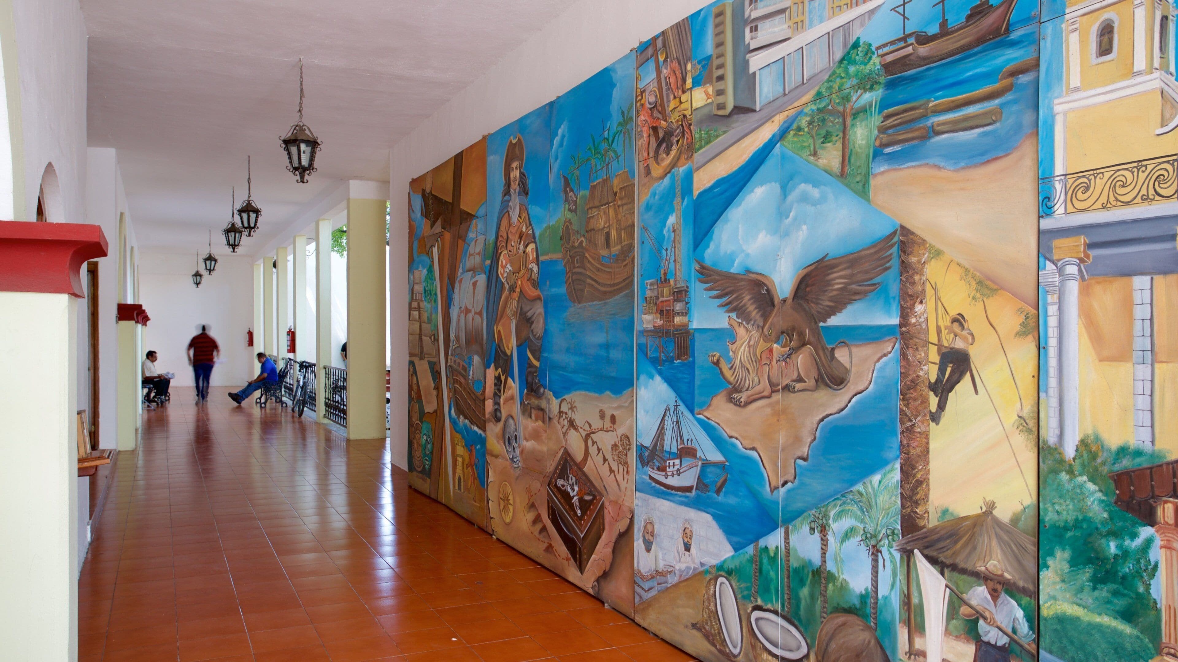 Museu Victoriano Nieves Céspedes mostrando arte e vistas internas