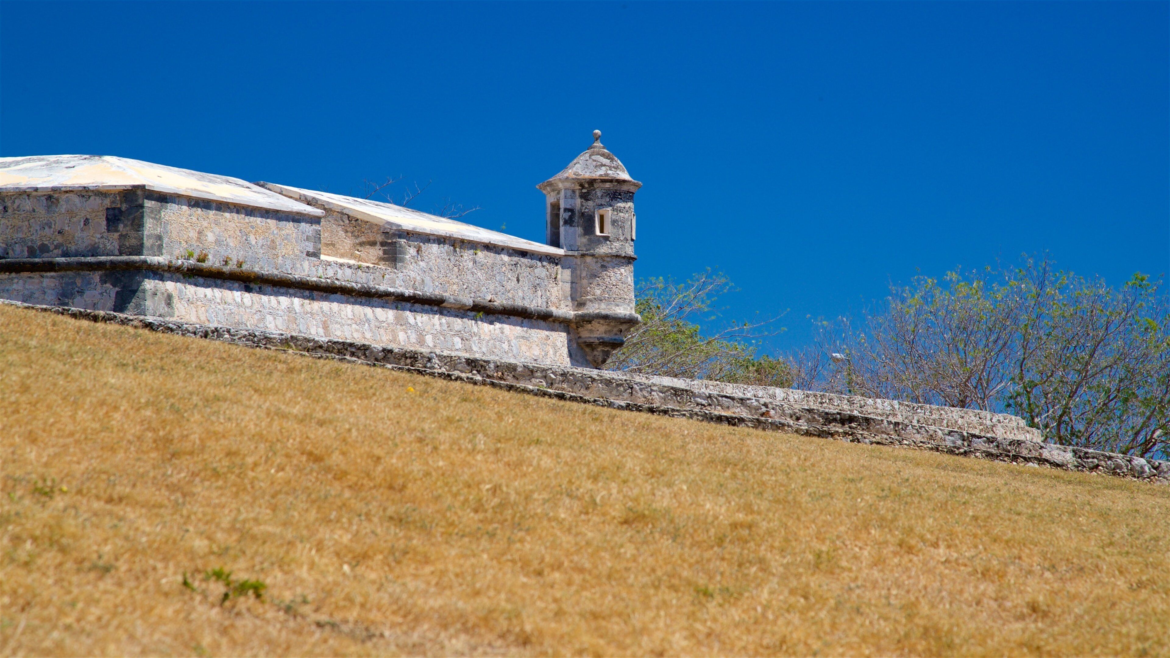 Museo Arqueológico de Campeche & Fuerte de San Miguel mostrando arquitectura patrimonial y escenas tranquilas