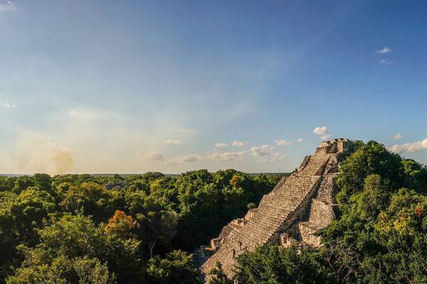 Becan Maya Ruins in the Yucatan, Mexico.