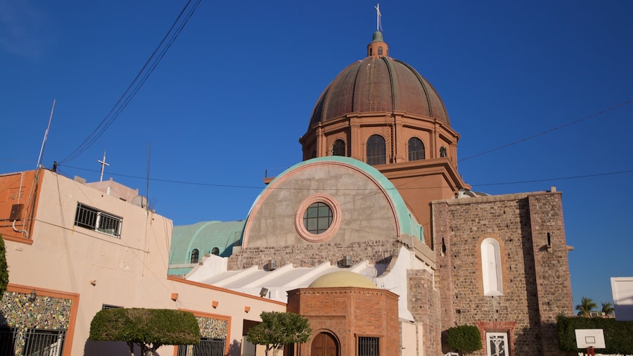 Sanctuary of the Virgen of Guadalupe featuring a church or cathedral and heritage architecture