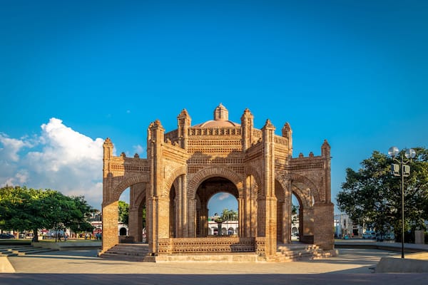 Colonial fountain - Chiapa de Corzo, Chiapas, Mexico