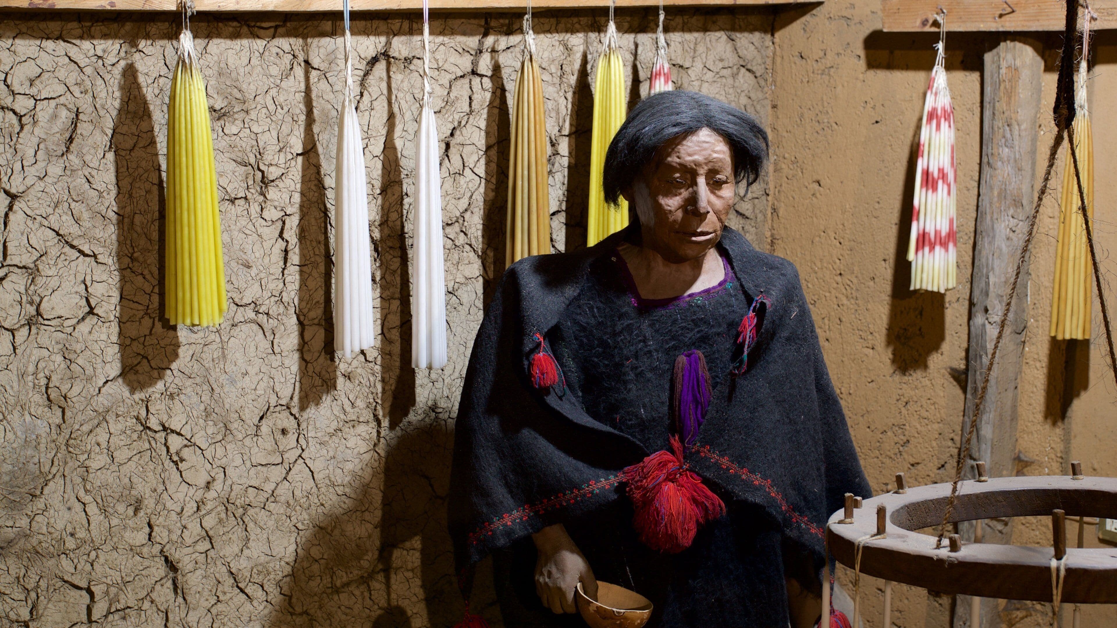 Maya-Medizinmuseum mit einem Outdoor-Kunst