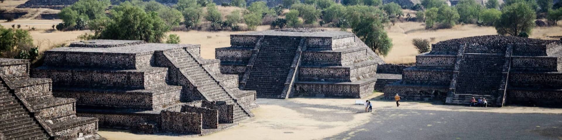 View of Pyramid of the Sun from the Pyramid of the Moon. UNESCO World Heritage Site since 1987.