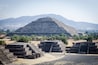 View of Pyramid of the Sun from the Pyramid of the Moon. UNESCO World Heritage Site since 1987.
