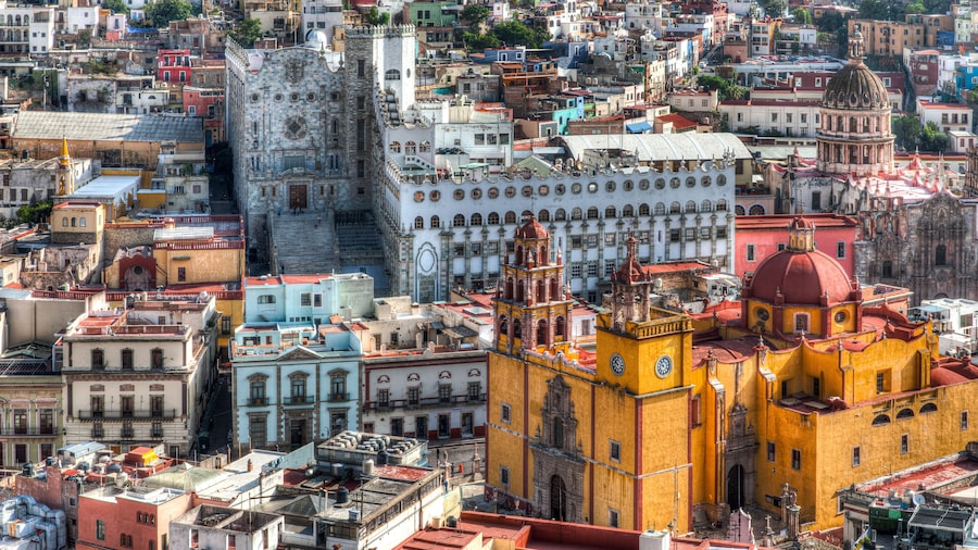 Aerial view of Guanajuato, Mexico