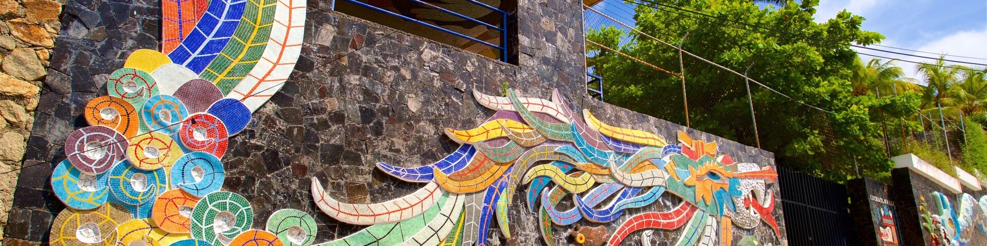 Museo Casa Estudio Diego Rivera y Frida Kahlo showing outdoor art