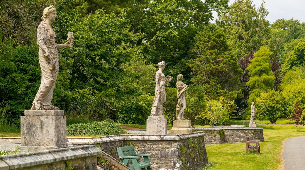 Johnstown Castle & Gardens featuring a statue or sculpture and a garden