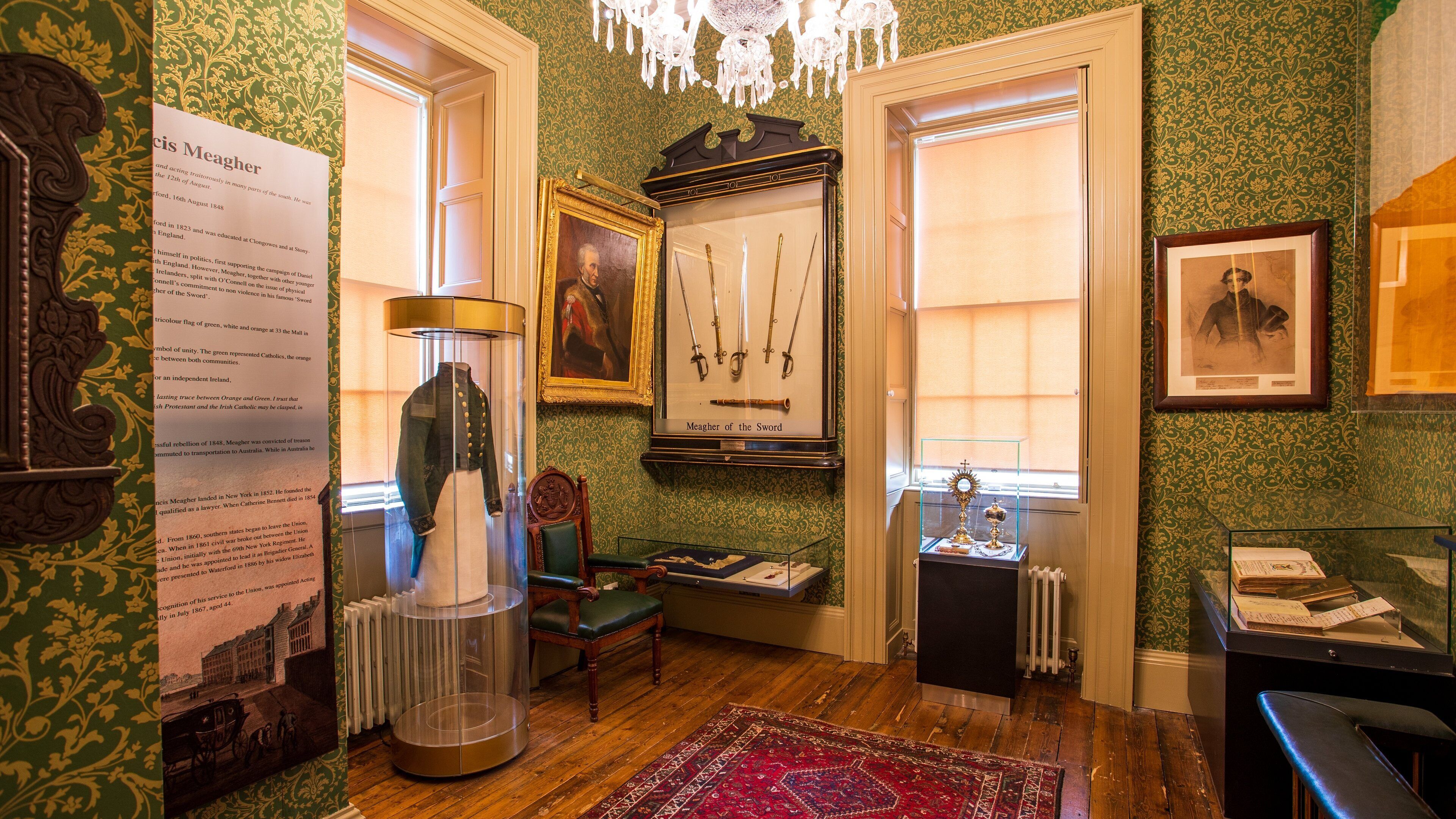 Bishop\'s Palace featuring a castle, art and interior views