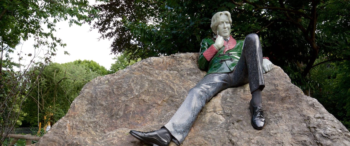 Dublin showing heritage elements, a monument and a statue or sculpture