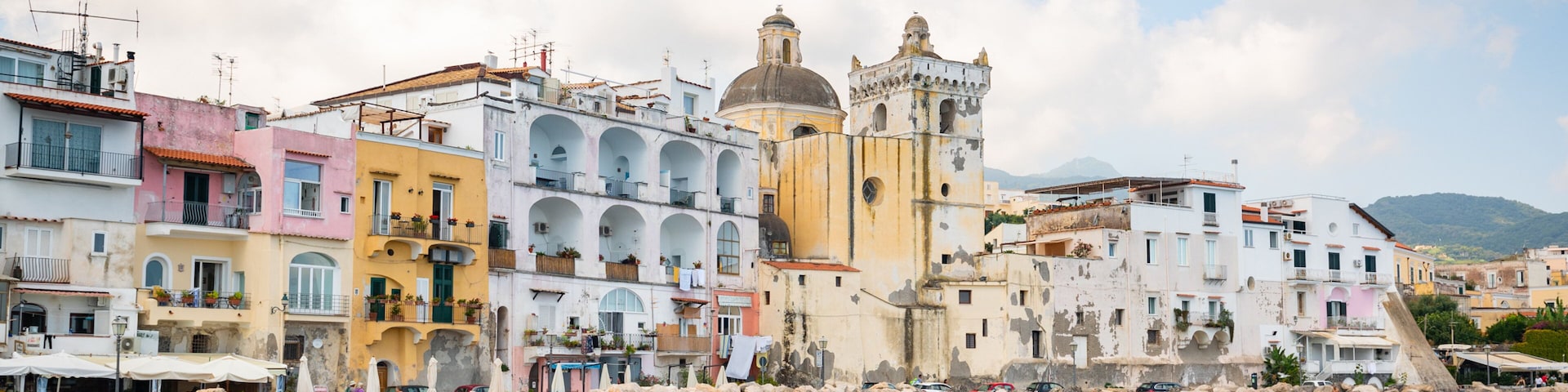 Cathedral of Santa Maria Assunta which includes a coastal town, boating and general coastal views